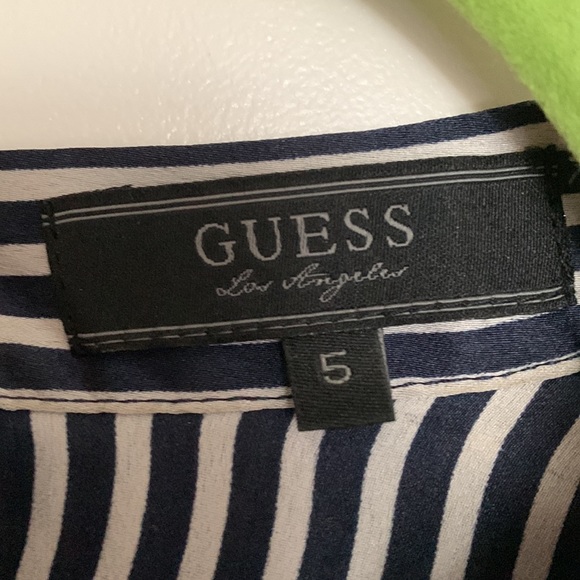 GUESS Los Angeles Nautical Denim Dress. Body con. Size 5 - Picture 3 of 4